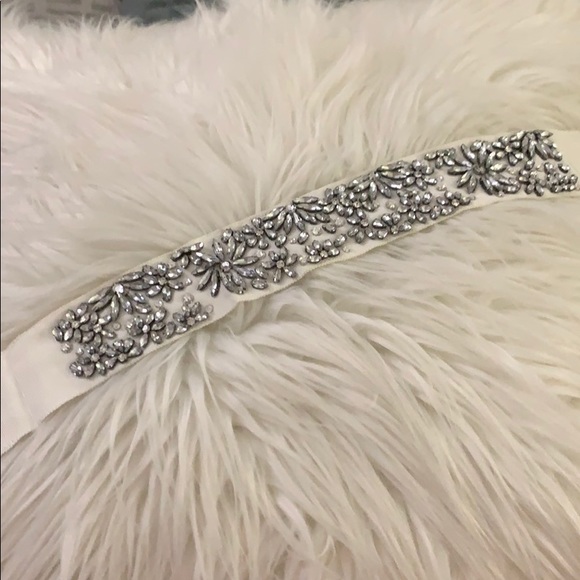 J. Crew Accessories - J.Crew Bridal Crystal Embellished Belt